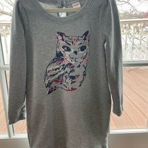 Gymboree sweater dress with embossed owl. Excellent condition. Girls size 10.